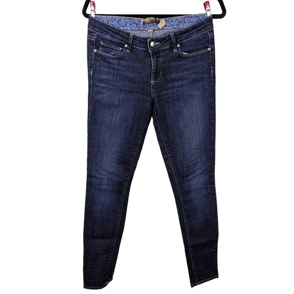 Paige Premium Denim Dark Wash Verdugo Jeggings with 5 pockets Size 28 - Picture 1 of 9